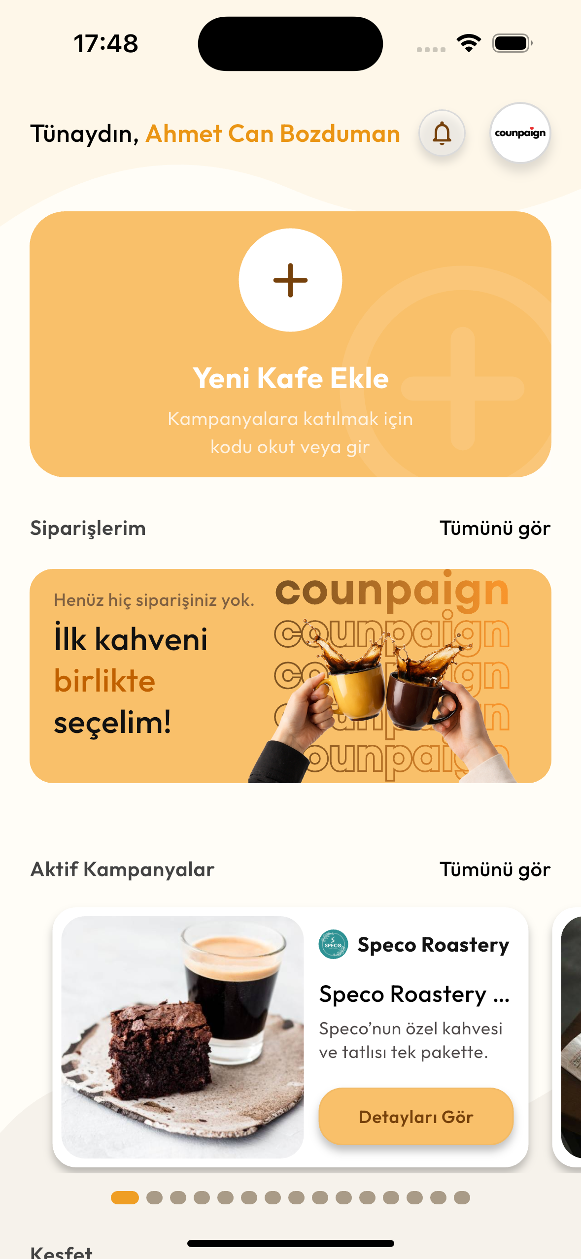 Counpaign App Screenshot